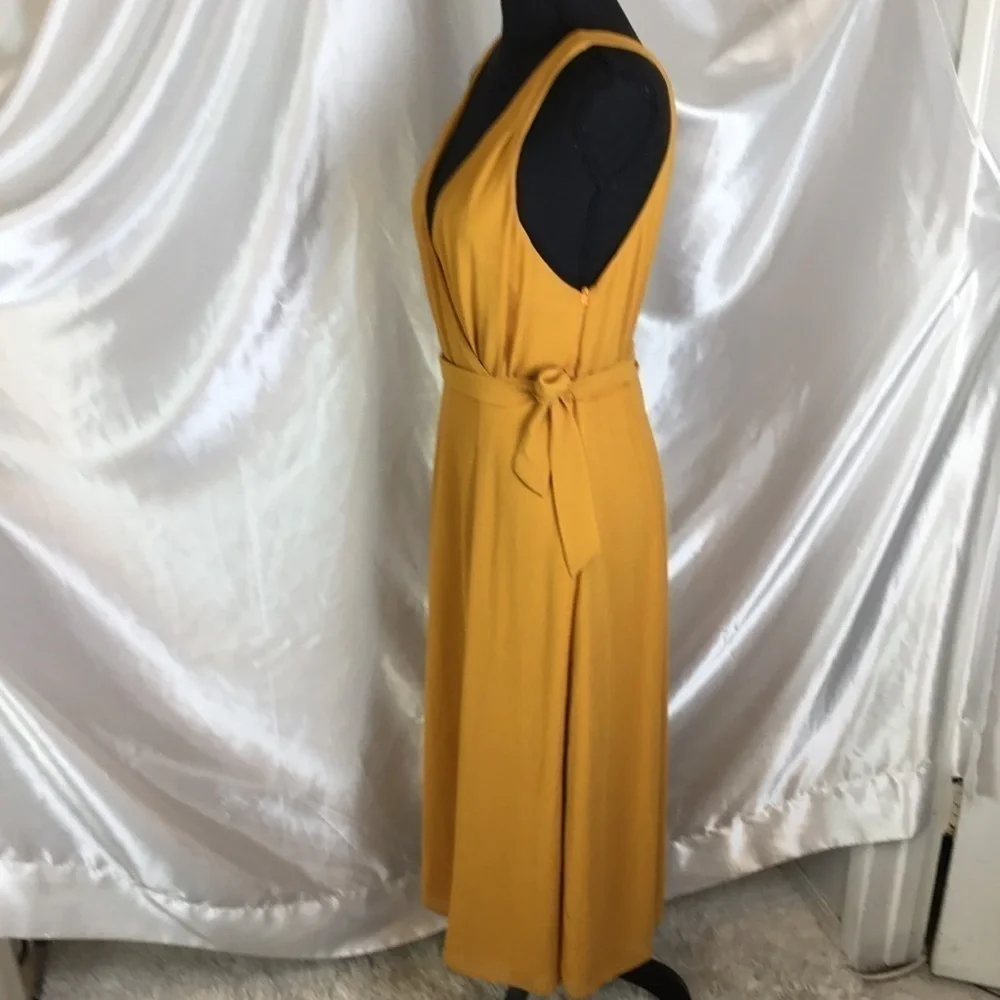 Show Me Your Mumu Elegant Boho Chic Solid Yellow Knee-Length Dress – Large, NWT